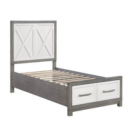 Rowan Ivory/Gray 5pc Set (TB+NS+DR+MR+CH) from Homelegance - Luna Furniture
