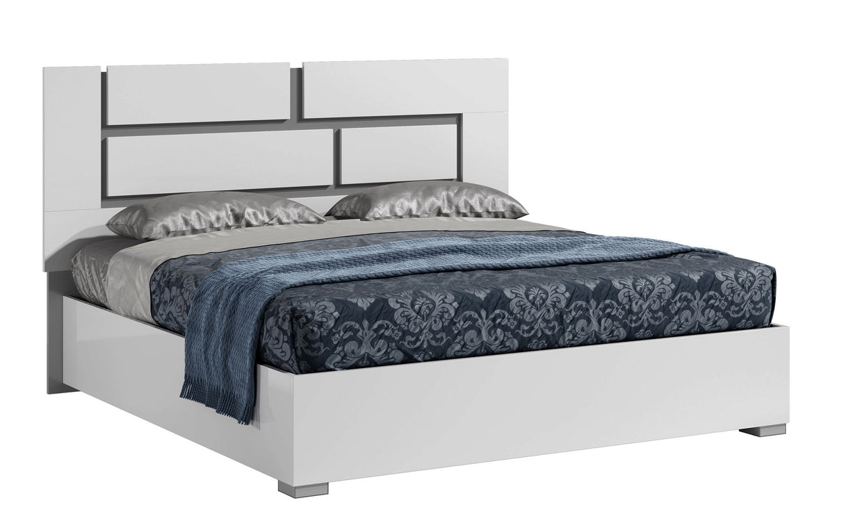 Athena Queen Size Bed + Slats Frame Set from ESF Furniture - Luna Furniture