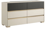 Alfa Champagne Double Dresser from ESF Furniture - Luna Furniture