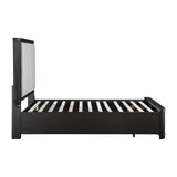 Gilbert Charcoal Queen Storage Platform Bed from Homelegance - Luna Furniture