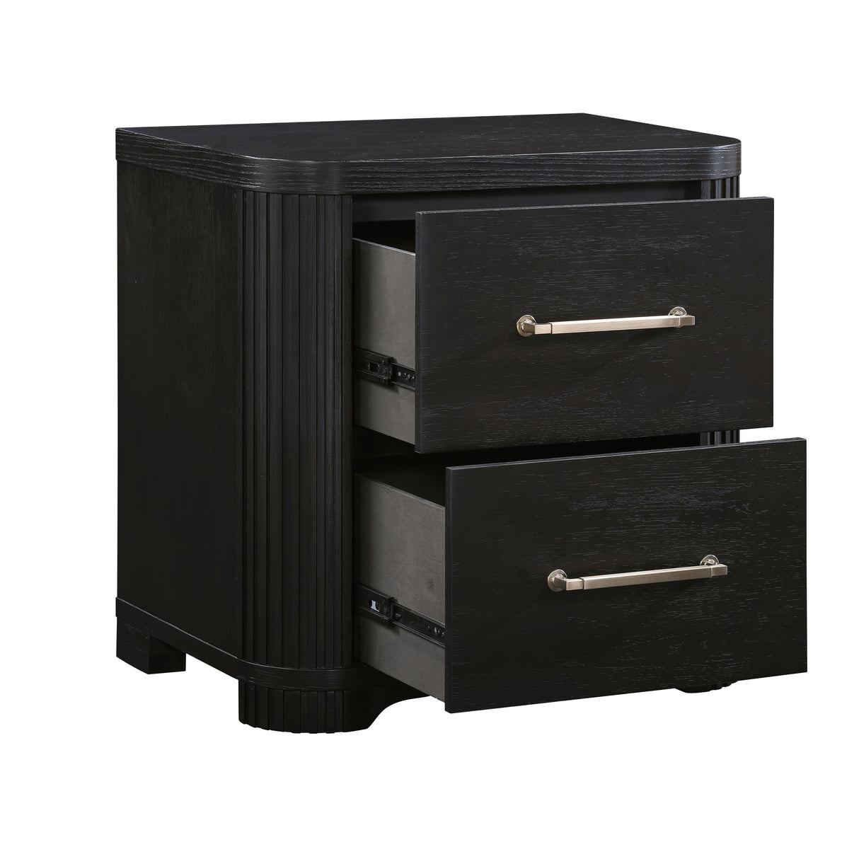 Gilbert Charcoal Upholstered Storage Platform Bedroom Set from Homelegance - Luna Furniture