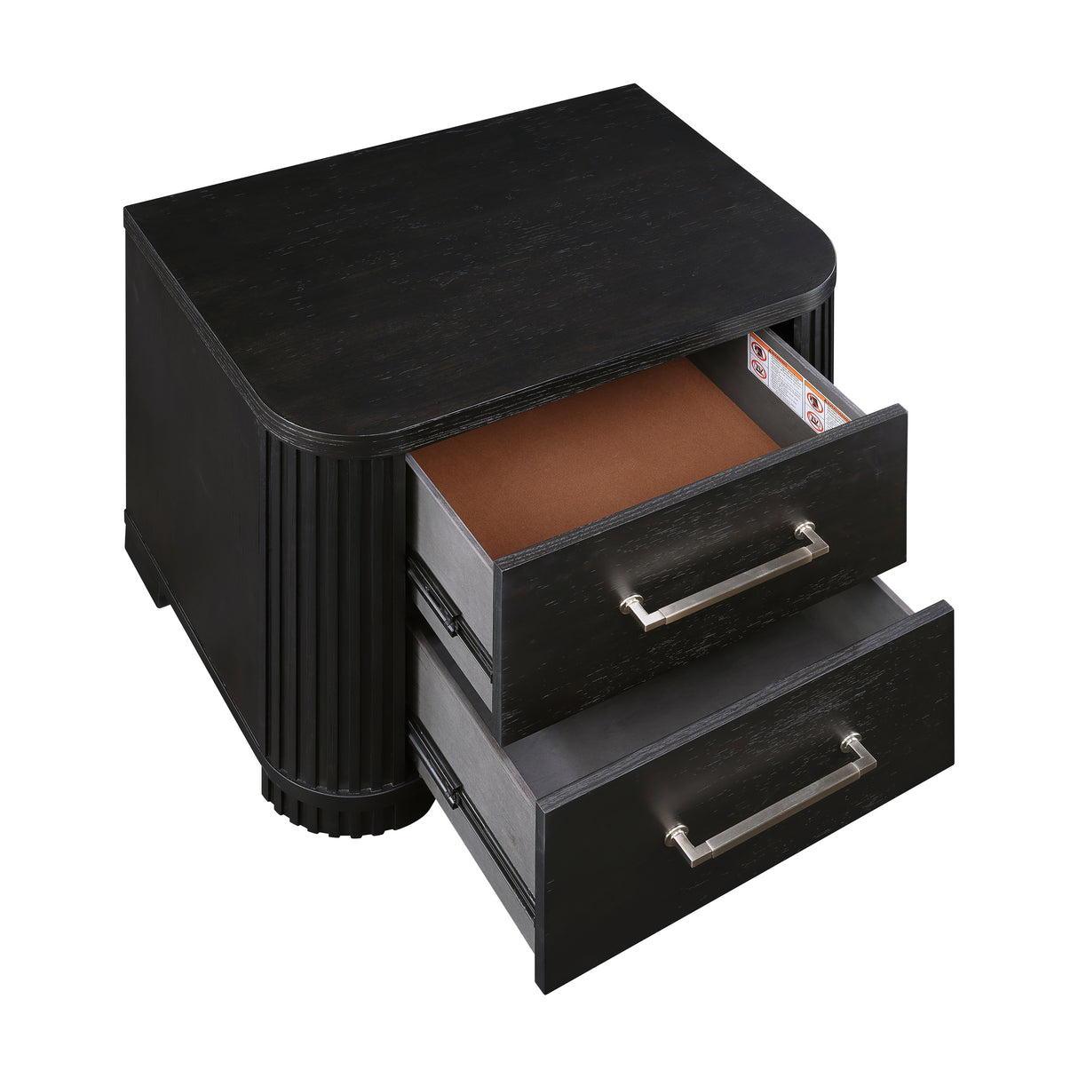 Gilbert Charcoal Nightstand from Homelegance - Luna Furniture