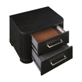 Gilbert Charcoal Nightstand from Homelegance - Luna Furniture