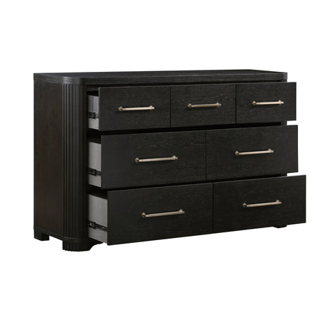 Gilbert Charcoal Upholstered Storage Platform Bedroom Set from Homelegance - Luna Furniture