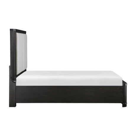 Gilbert Charcoal Upholstered Storage Platform Bedroom Set from Homelegance - Luna Furniture