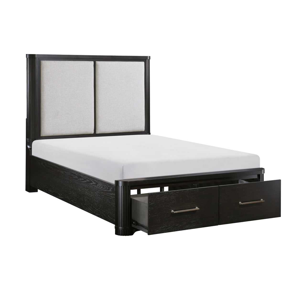 Gilbert Charcoal King Storage Platform Bed from Homelegance - Luna Furniture