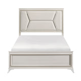 Audra White Queen Panel Bed from Homelegance - Luna Furniture