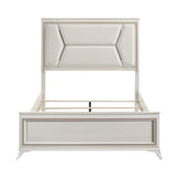Audra White Queen Panel Bed from Homelegance - Luna Furniture
