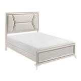 Audra White Queen Panel Bed from Homelegance - Luna Furniture