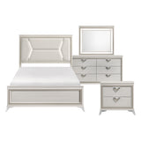 Audra White 4pc Set (QB+NS+DR+MR) from Homelegance - Luna Furniture