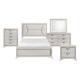 Audra White 5pc Set (QB+NS+DR+MR+CH) from Homelegance - Luna Furniture