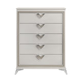 Audra White 5pc Set (QB+NS+DR+MR+CH) from Homelegance - Luna Furniture