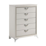Audra White 5pc Set (QB+NS+DR+MR+CH) from Homelegance - Luna Furniture