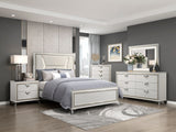 Audra White California King Panel Bed from Homelegance - Luna Furniture