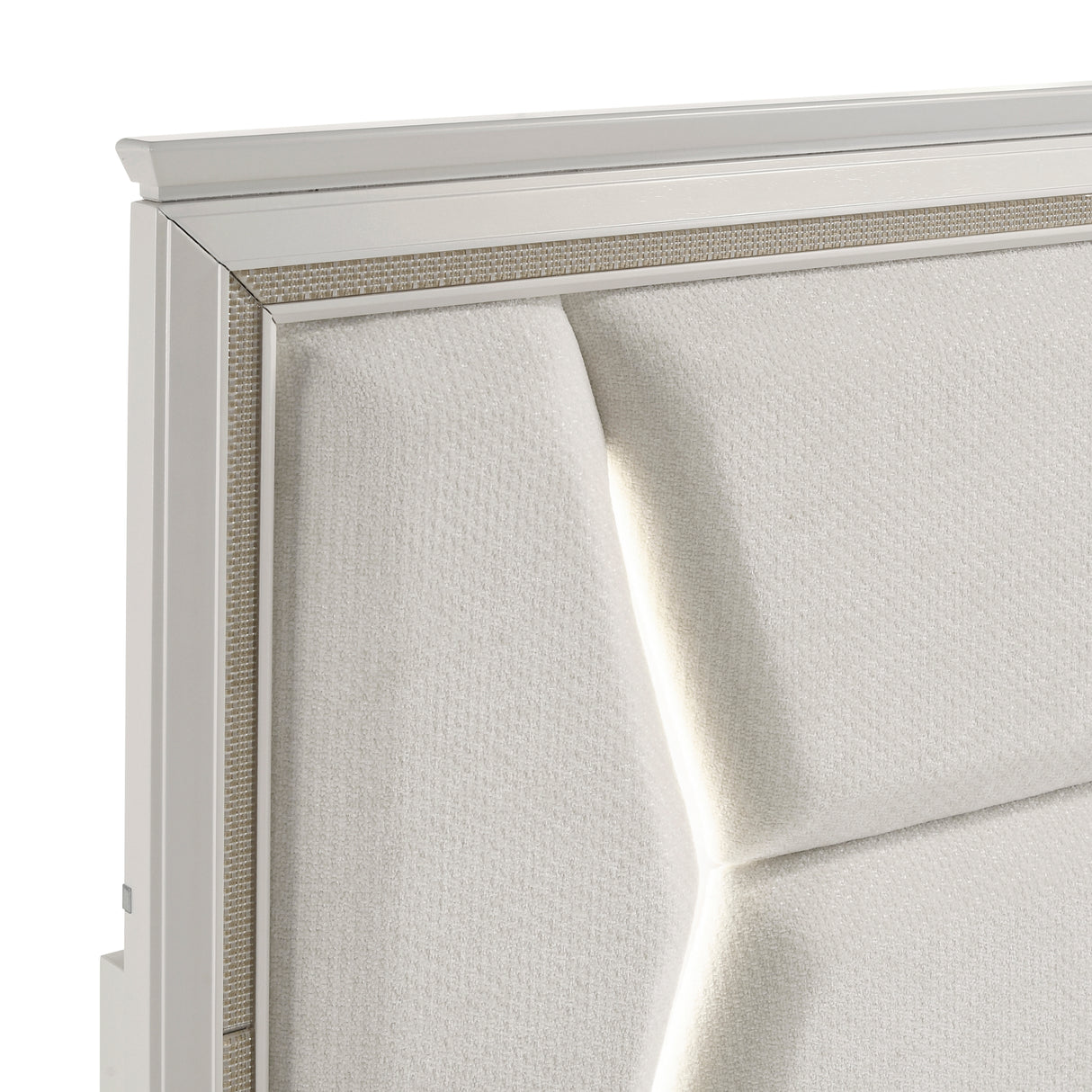Audra White California King Panel Bed from Homelegance - Luna Furniture