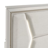 Audra White California King Panel Bed from Homelegance - Luna Furniture