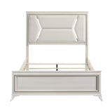 Audra White California King Panel Bed from Homelegance - Luna Furniture