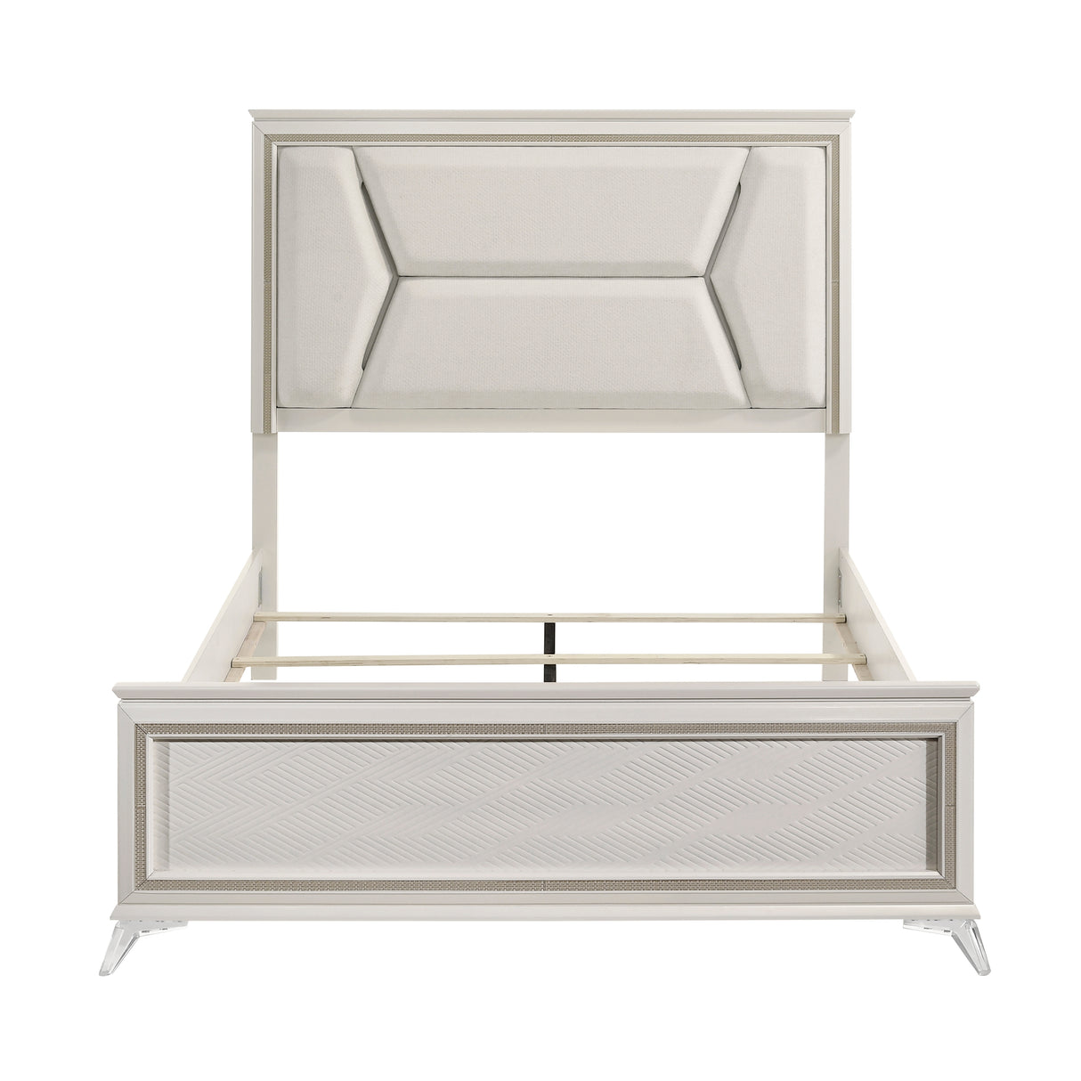 Cinderella Antique White Full Poster Bed from Homelegance - Luna Furniture