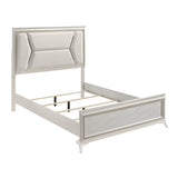 Audra White California King Panel Bed from Homelegance - Luna Furniture