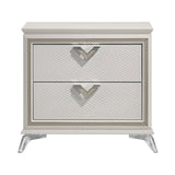 Audra White Nightstand from Homelegance - Luna Furniture