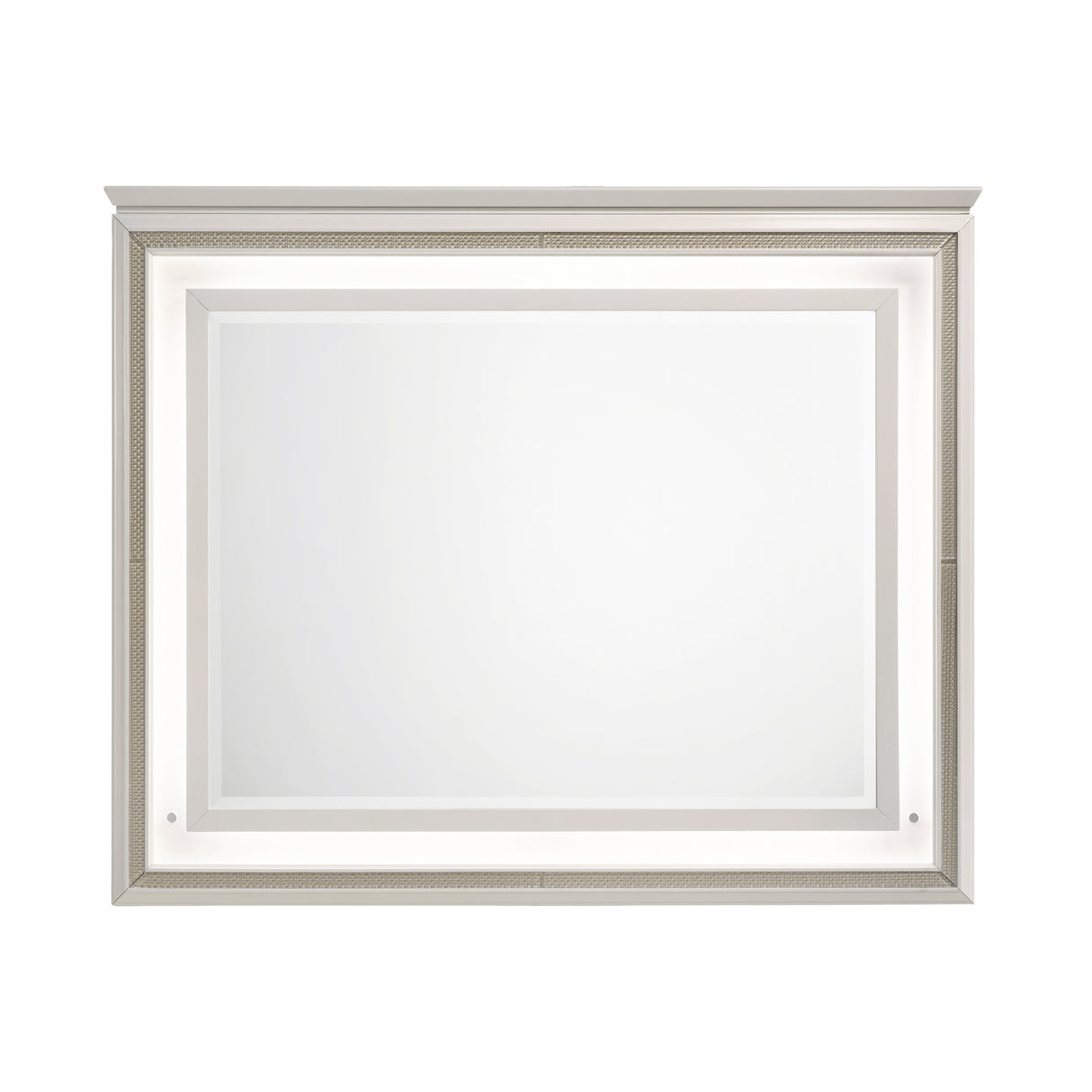 Audra White Mirror (Mirror Only) from Homelegance - Luna Furniture