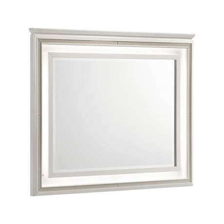 Audra White Mirror (Mirror Only) from Homelegance - Luna Furniture