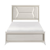 Audra White King Panel Bed from Homelegance - Luna Furniture