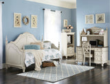 Cinderella Antique White Writing Desk with Hutch from Homelegance - Luna Furniture