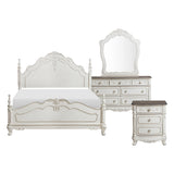 Cinderella Antique White Mirror (Mirror Only) from Homelegance - Luna Furniture