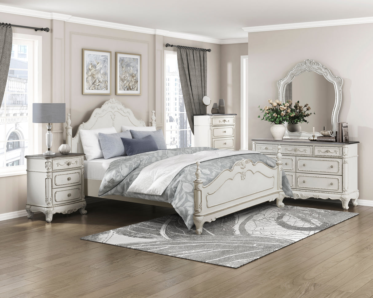 Homelegance Cinderella Nightstand in White