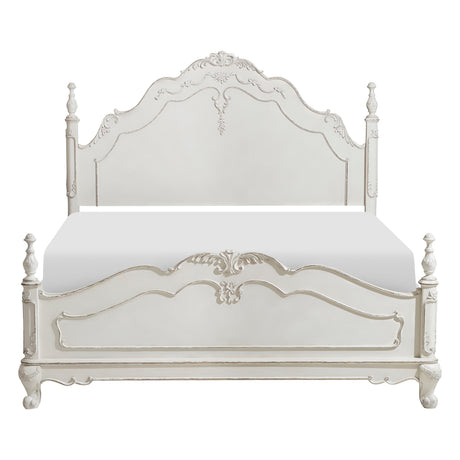 Cinderella Antique White Mirror (Mirror Only) from Homelegance - Luna Furniture