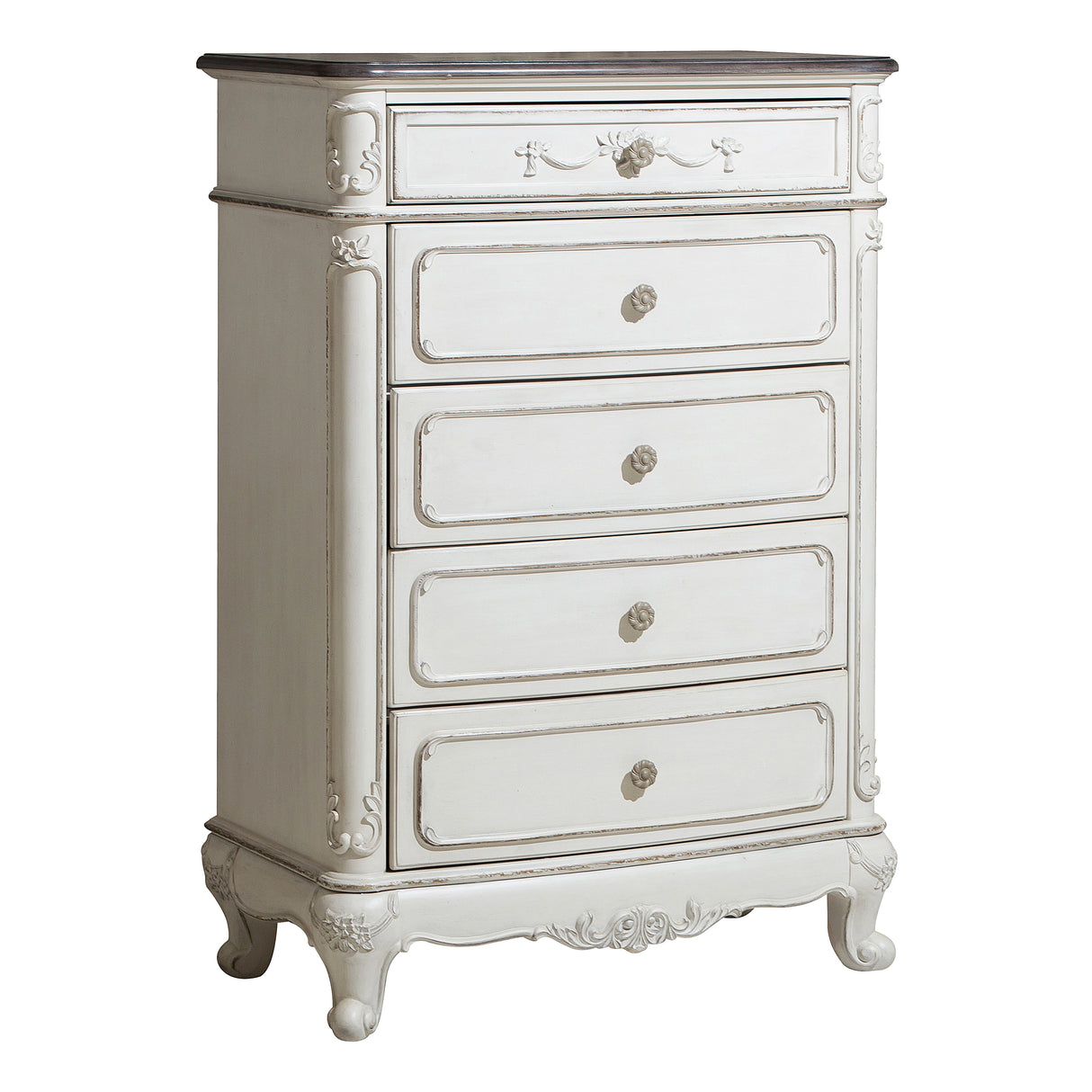 Cinderella Antique White Mirror (Mirror Only) from Homelegance - Luna Furniture