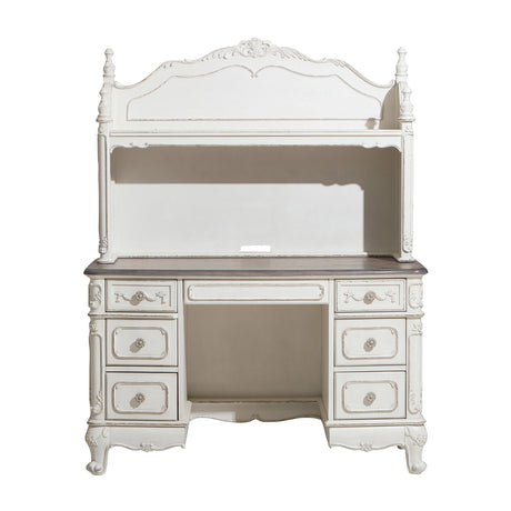 Cinderella Antique White Queen Bed from Homelegance - Luna Furniture