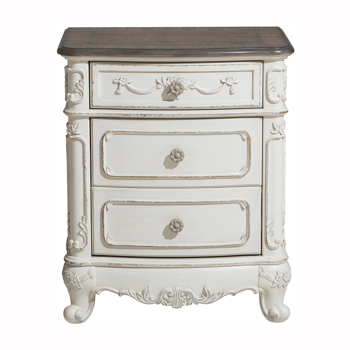 Cinderella Antique White Twin Poster Bed from Homelegance - Luna Furniture