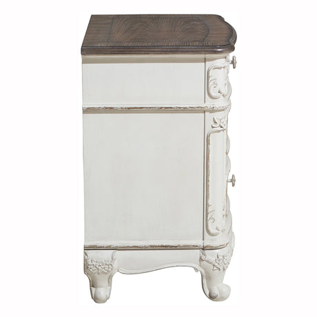 Cinderella Antique White Nightstand from Homelegance - Luna Furniture