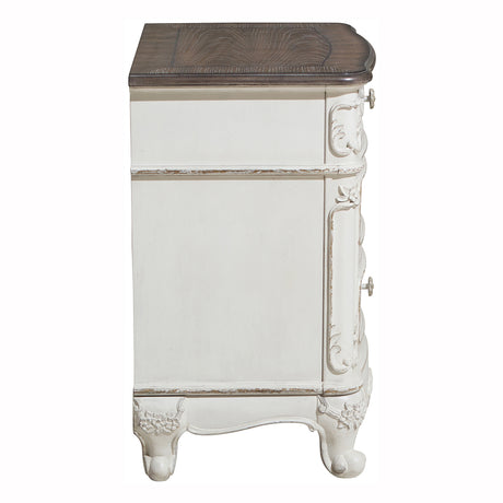 Cinderella Antique White Twin Poster Bed from Homelegance - Luna Furniture