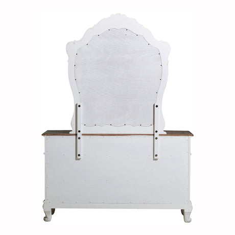 Cinderella Antique White Twin Poster Bed from Homelegance - Luna Furniture