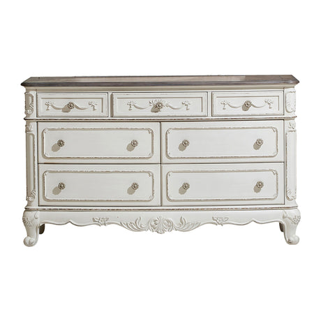 Cinderella Antique White Chest from Homelegance - Luna Furniture