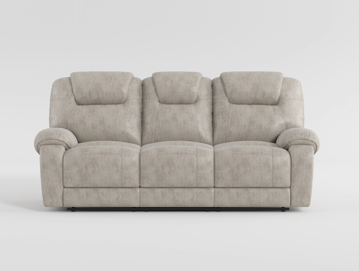 Gainesville Pewter Double Reclining Sofa from Homelegance - Luna Furniture