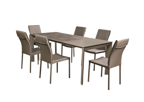Dining table + 6x Chairs from ESF Furniture - Luna Furniture