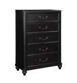 Herman Charcoal Brown 5-Piece Bedroom Set (Queen Bed, Nightstand, Dresser, Mirror, Chest) from Homelegance - Luna Furniture