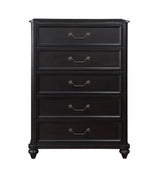 Herman Charcoal Brown 5-Piece Bedroom Set (Queen Bed, Nightstand, Dresser, Mirror, Chest) from Homelegance - Luna Furniture
