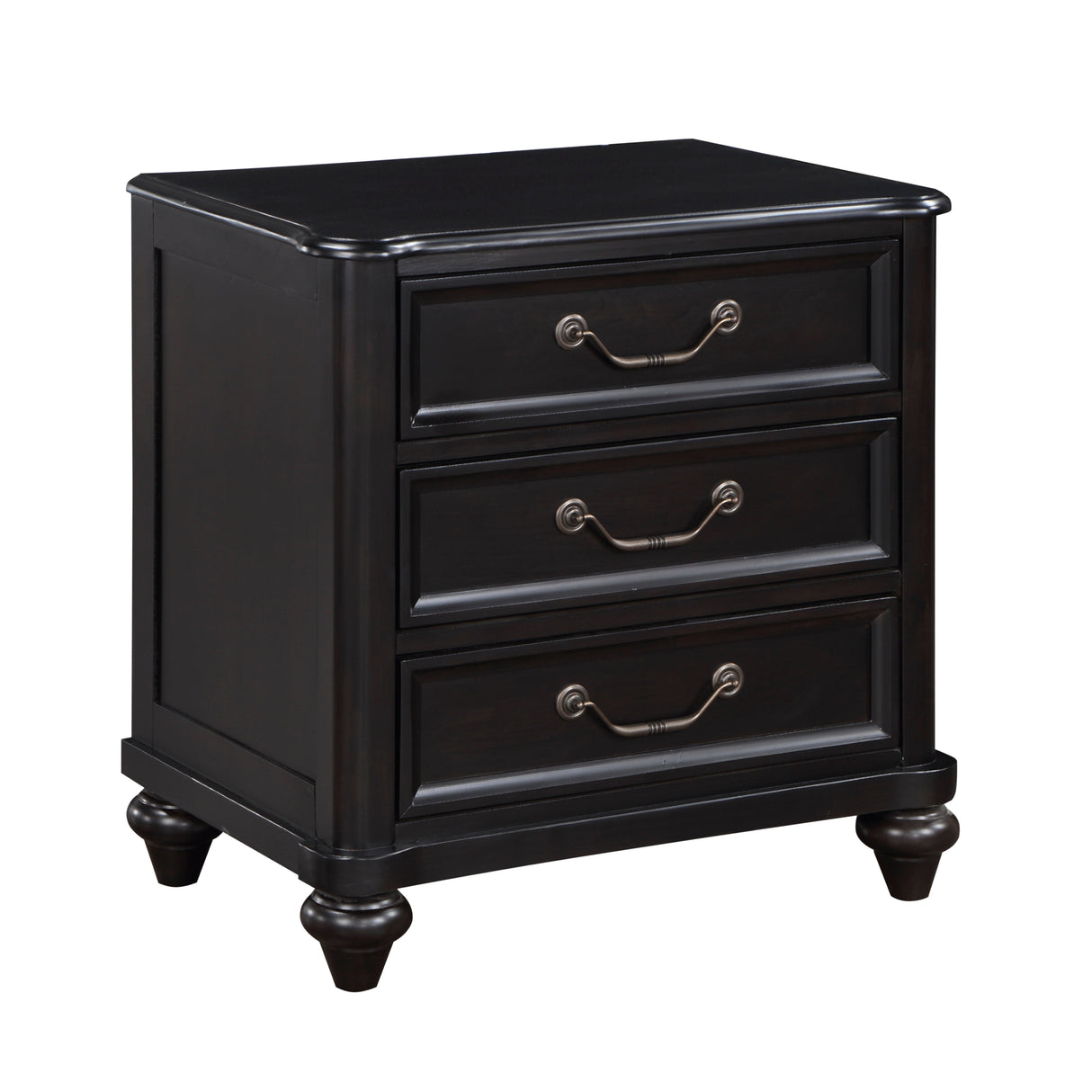 Herman Charcoal Brown 5-Piece Bedroom Set (Queen Bed, Nightstand, Dresser, Mirror, Chest) from Homelegance - Luna Furniture