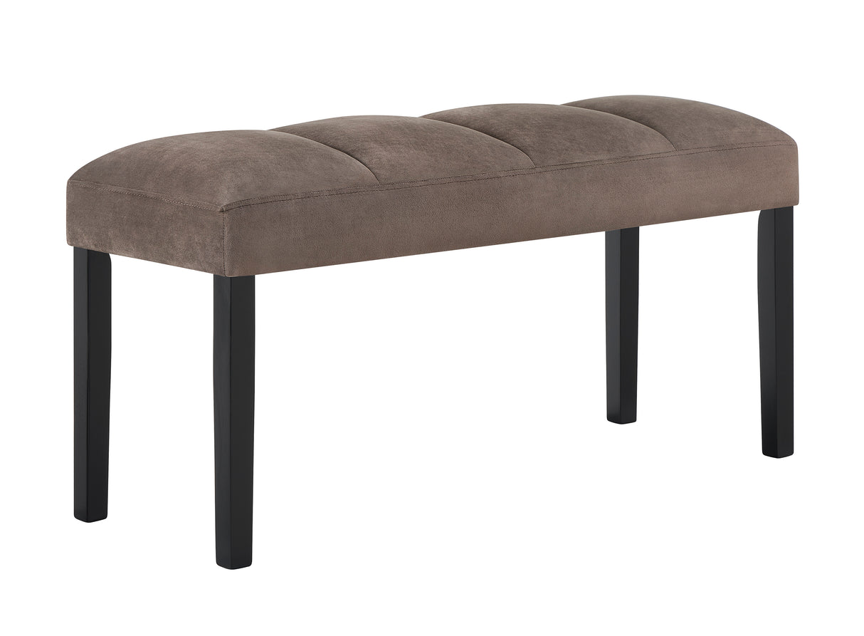 Vega Black/Brown Bench from Crown Mark - Luna Furniture