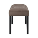 Vega Black/Brown Bench from Crown Mark - Luna Furniture