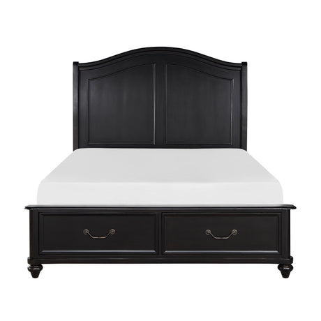 Herman Charcoal Brown Storage Platform Bedroom Set from Homelegance - Luna Furniture
