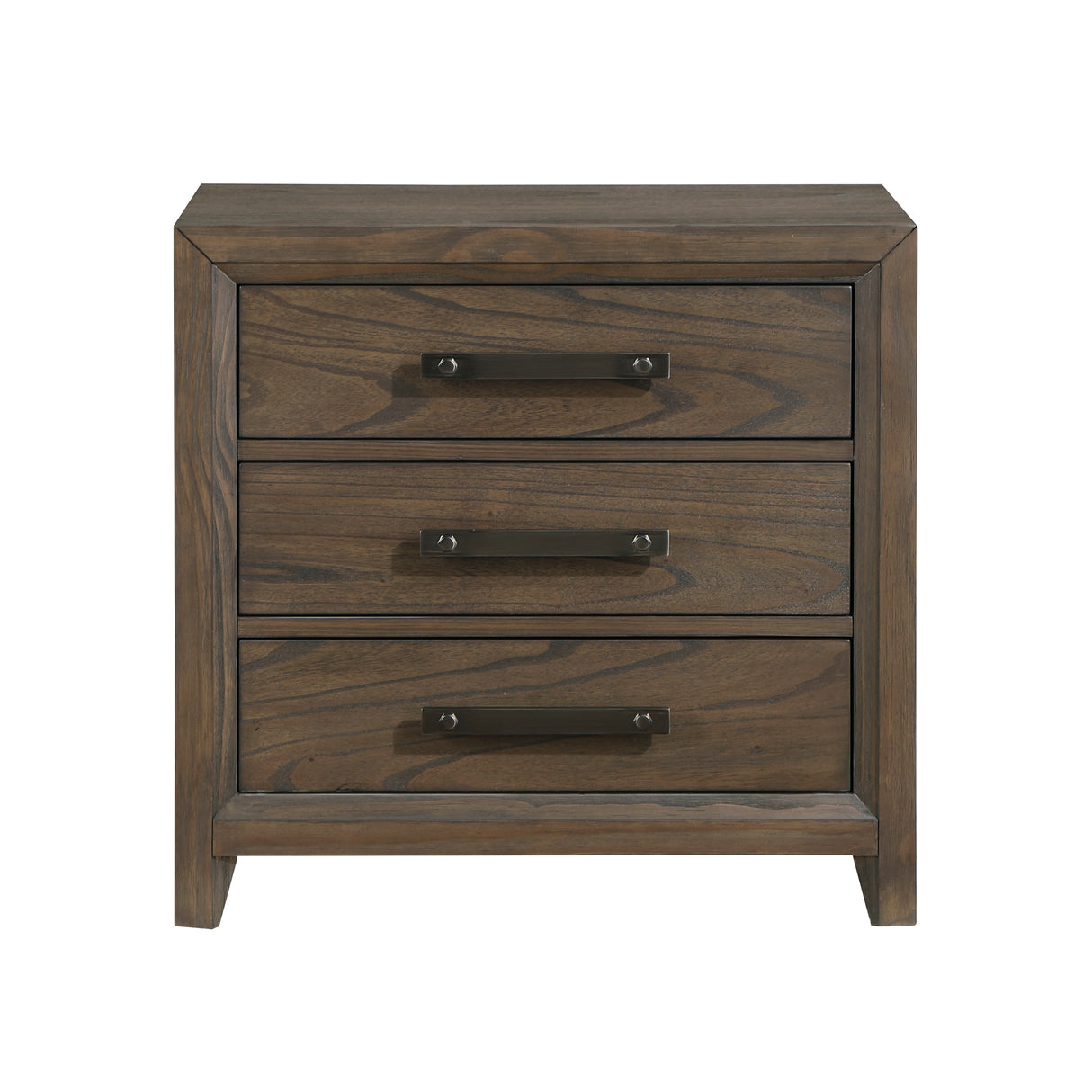 Cambridge Dark Walnut Queen Platform Bed with Footboard Storage from Homelegance - Luna Furniture
