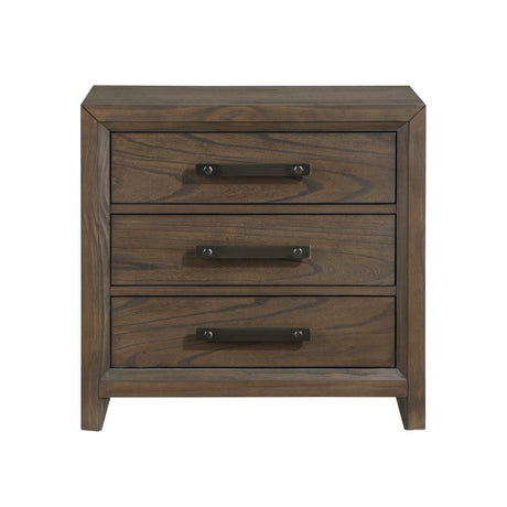 Cambridge Dark Walnut Queen Platform Bed with Footboard Storage from Homelegance - Luna Furniture