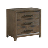 Cambridge Dark Walnut 5-Piece Bedroom Set (Queen Bed, Nightstand, Dresser, Mirror, Chest) from Homelegance - Luna Furniture