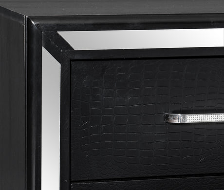 Aveline Black Nightstand from Homelegance - Luna Furniture
